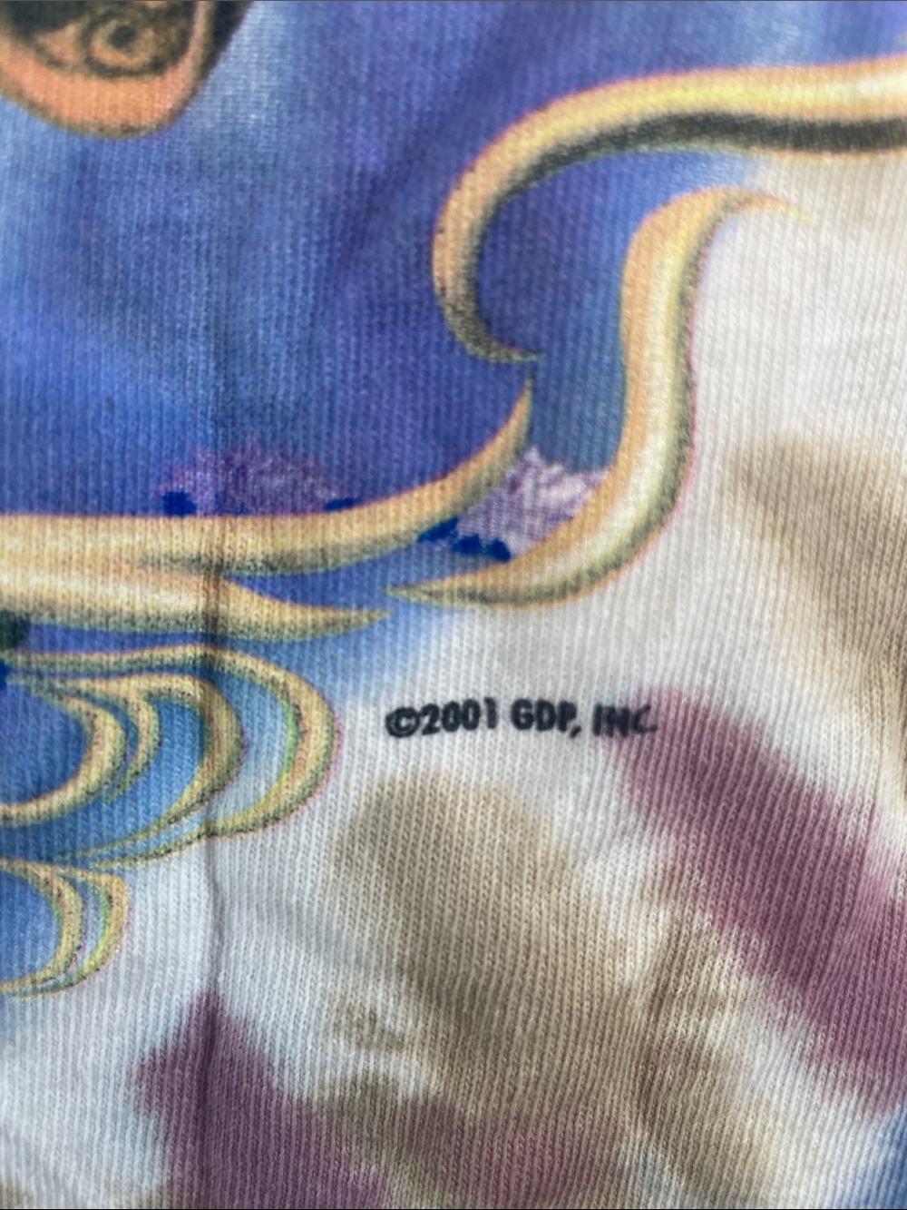 Vintage 2001 Liquid Blue Grateful Dead Large Y2K like new! Authentic - Picture 7 of 13